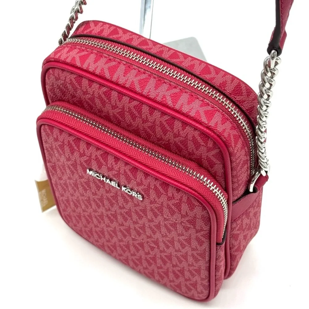 Michael Kors Medium NS Chain Xbody Bag Dark Raspberry